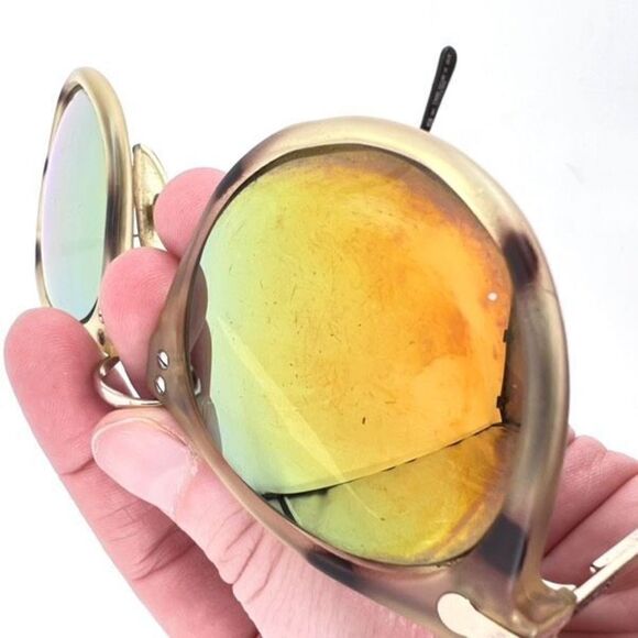 Vintage RARE BOSS x Sunjet Tortoise Mirror Sunglasses Sunnies Austria - Picture 3 of 10